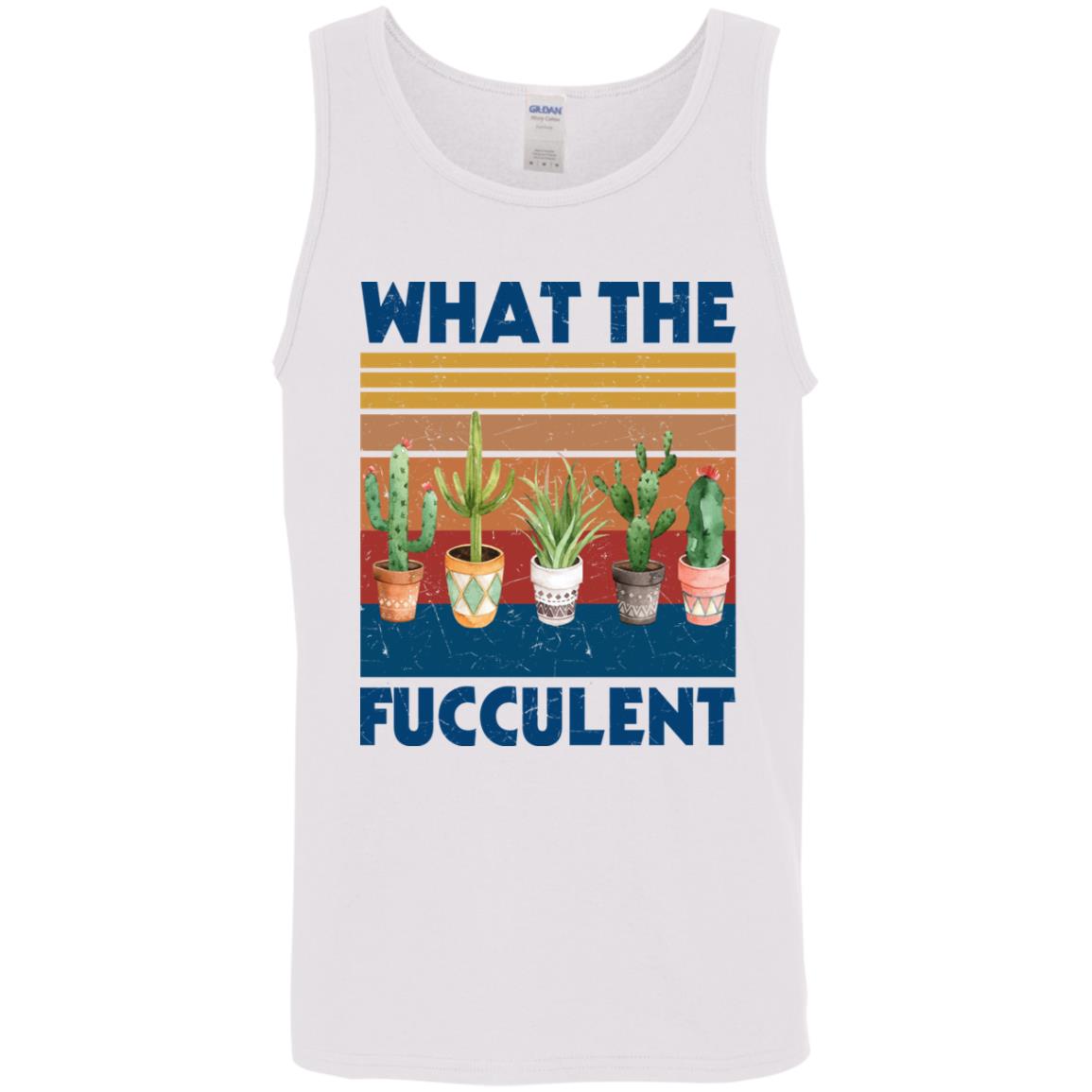 Fucculent Tank, White, Unisex Tank Top Fucculent Tank, White, Unisex Tank Top