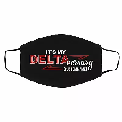 Personalized Mask, White, Cloth Face Cover – Medium/Large