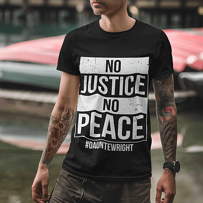 Alternative view of No Justice No Peace Daunte Wright T-Shirt