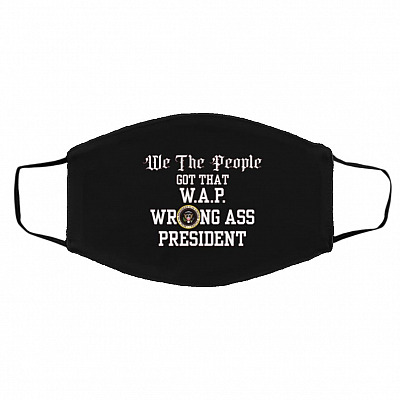 WAP Mask, Black, Cloth Face Cover – Medium/Large