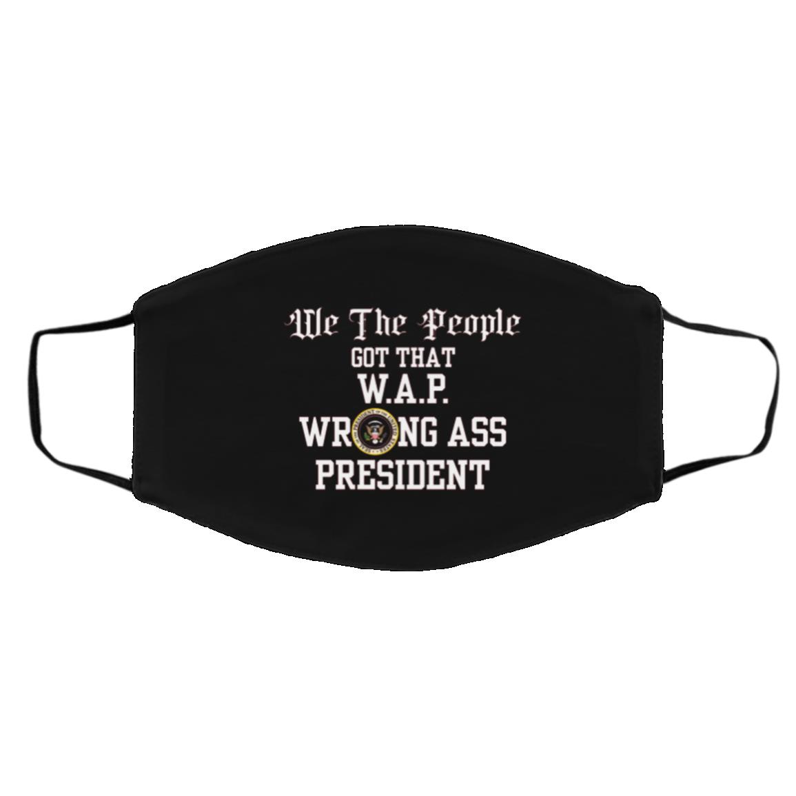 WAP Mask, Black, Cloth Face Cover – Medium/Large WAP Mask, Black, Cloth Face Cover – Medium/Large