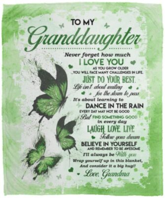 To My Grand Blanket, White, Cozy Plush Fleece Blanket - 50x60