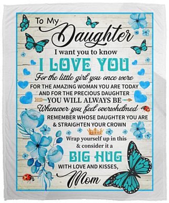 Butterflied blanket, White, Cozy Plush Fleece Blanket - 50x60