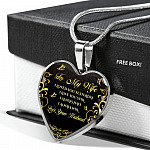 Personalized To My Wife I Loved You Yesterday I Love You Still I Always Have I Always Will Heart Pendant Necklace