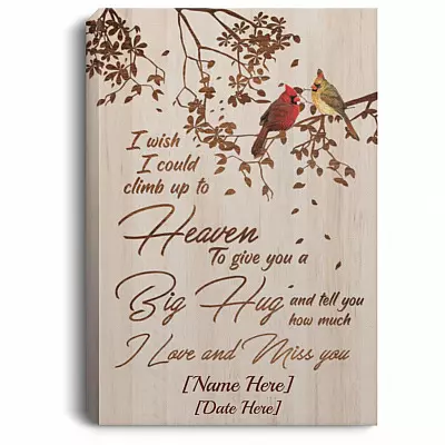 Personalized Poster, White, 0.75'' Framed Canvas