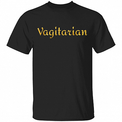 Vagitarian T-Shirt, Black, Unisex T-Shirt
