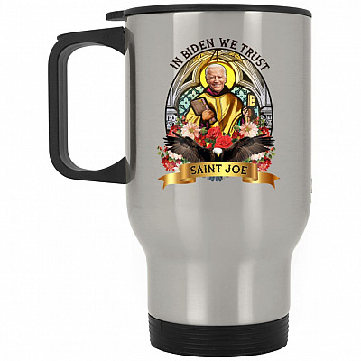 14 oz. Silver Travel Mug