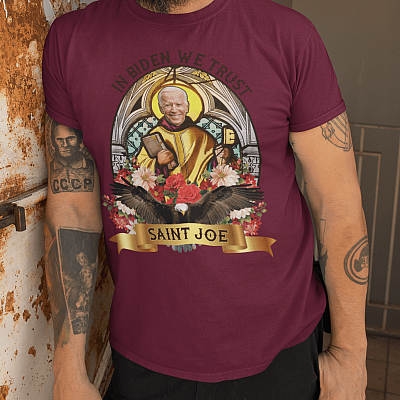 Alternative view of In Biden We Trust Saint Biden T-Shirt