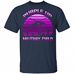 Purple Up For Military Child T-Shirt, Navy, Unisex T-Shirt