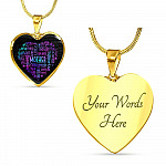Loving Mother Heart Pendant Necklace - Heart Luxury Necklace (Gold Plated)