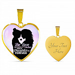 The Love Between Mother And Daughter Is Forever Heart Pendant Necklace - Heart Luxury Necklace (Gold Plated)