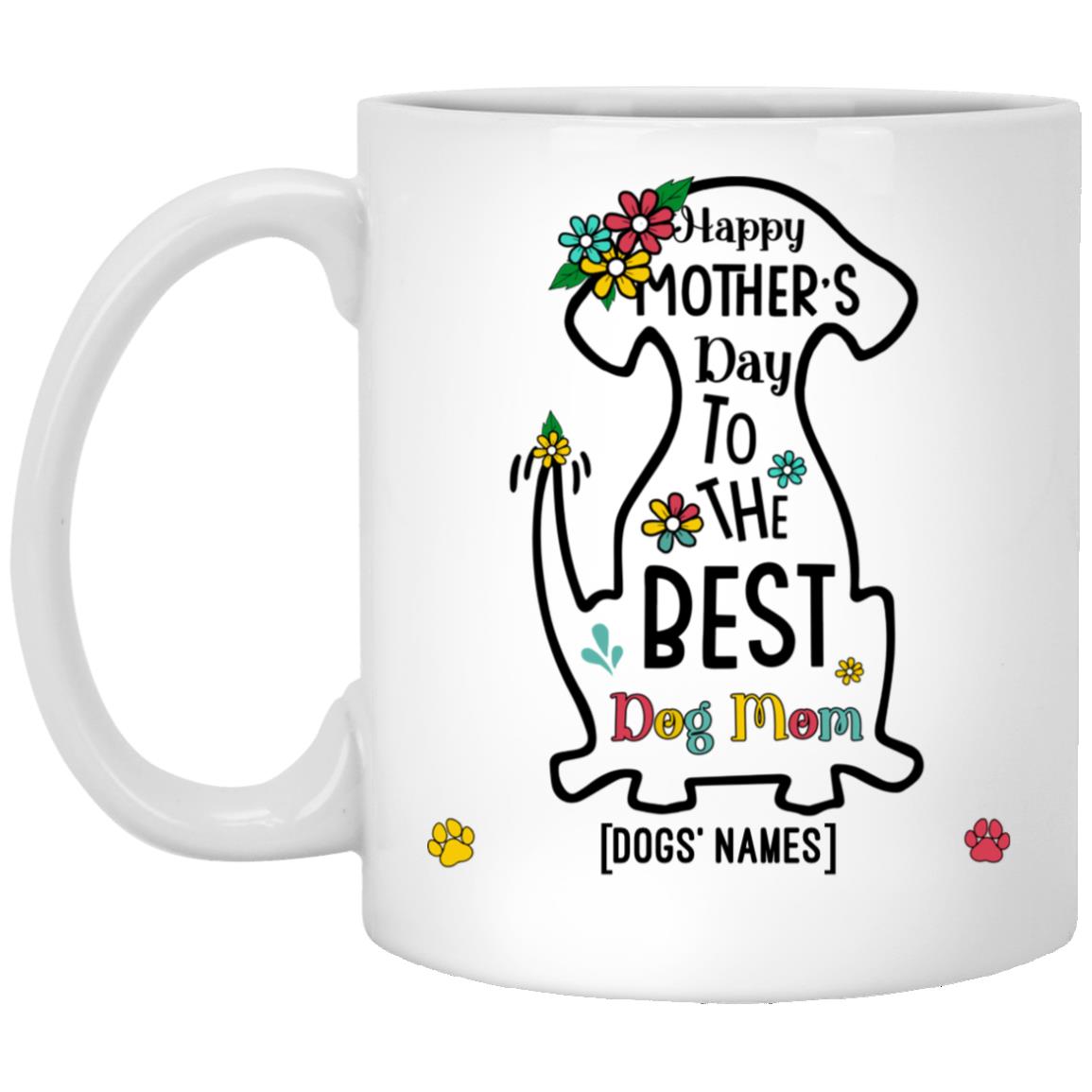 Personalized Happy Mother's Day Mug, White, 11 oz. White Mug Personalized Happy Mother's Day Mug, White, 11 oz. White Mug