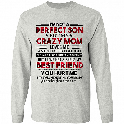1N.Im Not A Perfect Son(3), Ash, Long Sleeve