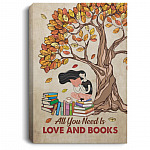love and book, White, 0.75'' Framed Canvas