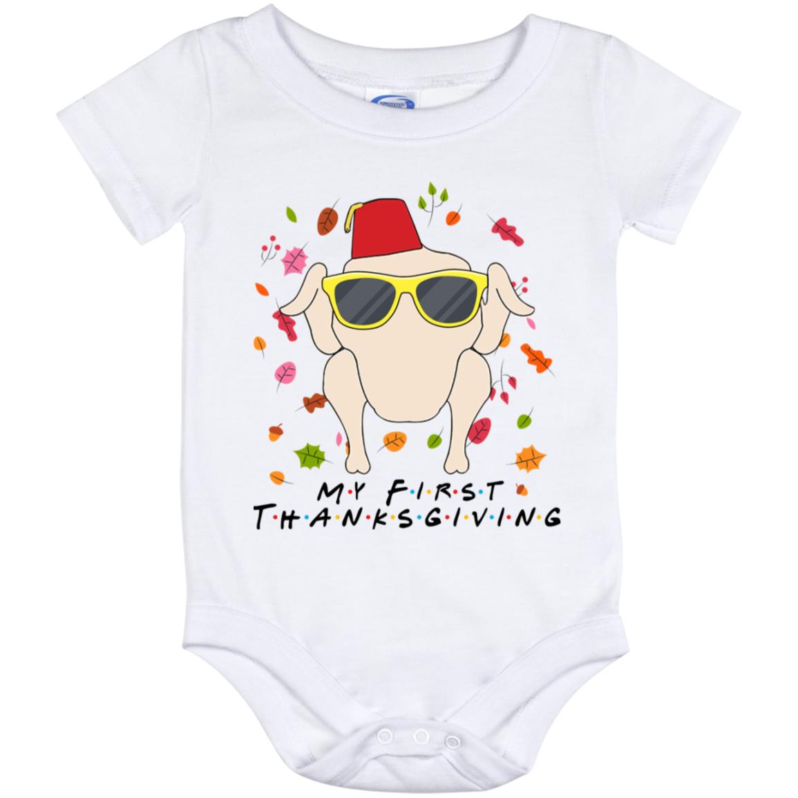 Turkey Onesie, White, Baby Onesie - 12 Month