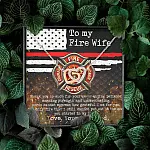 To My Fire Wife Thank You So Much For Your Never-Ending Patience Interlocking Hearts Pendant Necklace