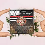 To My Fire Wife Thank You So Much For Your Never-Ending Patience Interlocking Hearts Pendant Necklace