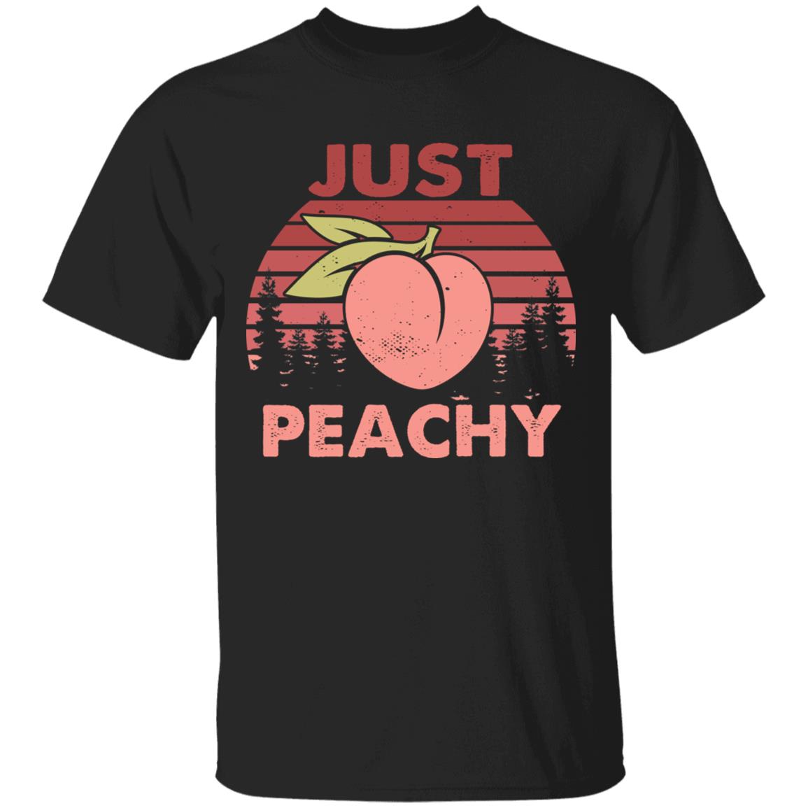 peachy, Black, Unisex T-Shirt