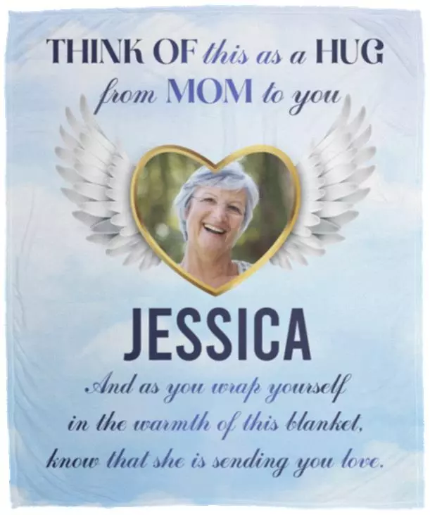 Personalized Photo Think blanket, White, Cozy Plush Fleece Blanket - 50x60