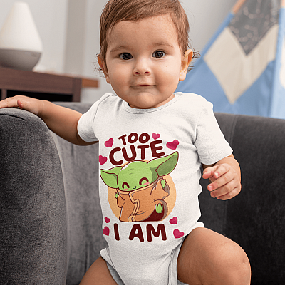 Alternative view of Too Cute I Am Baby Onesie - Baby Infant Bodysuit