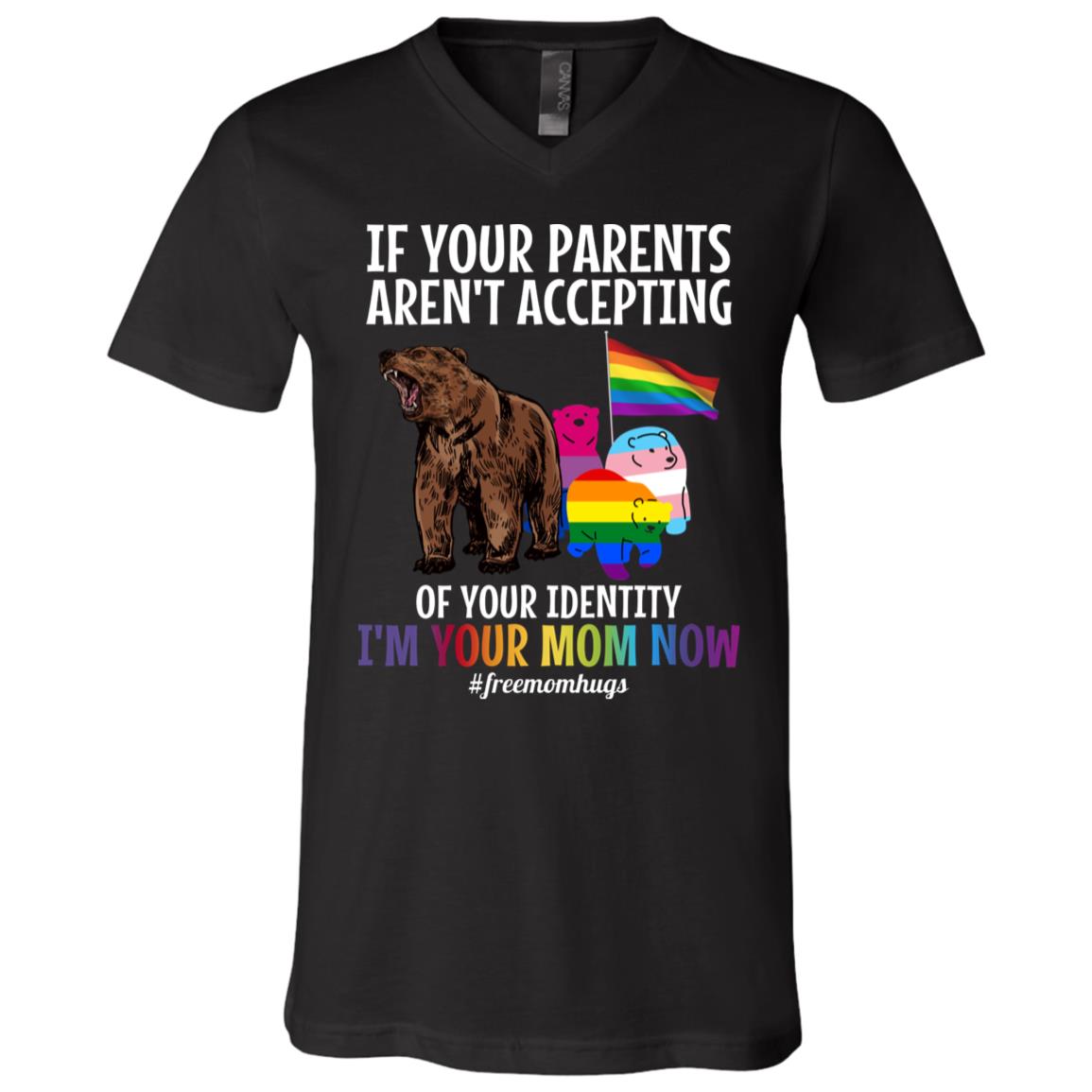 Mom T, Black, V-Neck T-Shirt Mom T, Black, V-Neck T-Shirt