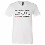 mother day T, White, V-Neck T-Shirt