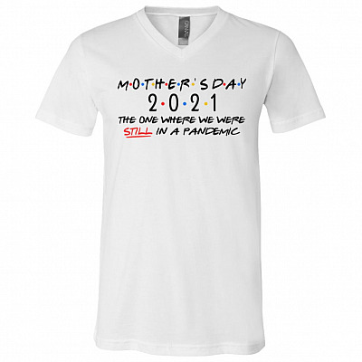 mother day T, White, V-Neck T-Shirt