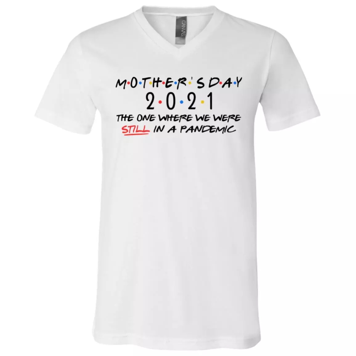mother day T, White, V-Neck T-Shirt