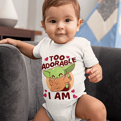 Alternative view of Too Adorable I Am Baby Onesie - Baby Infant Bodysuit