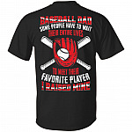 Baseball Shirt, Black, Unisex T-Shirt