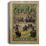 Old Man Canvas, White, 0.75'' Framed Canvas