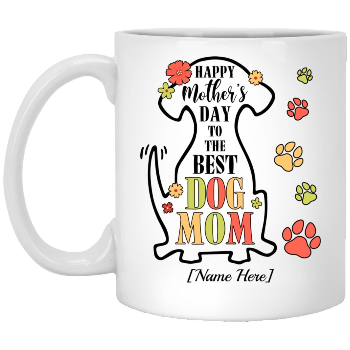 Personalized Happy Mother's Day mug, White, 11 oz. White Mug Personalized Happy Mother's Day mug, White, 11 oz. White Mug