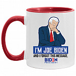 joe mug, White/Red, 11 oz. Accent Mug