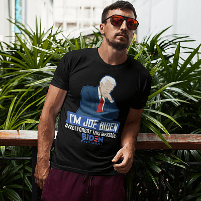 Alternative view of Anti Biden Shirt - I Am Joe Biden and I Forgot This Message T-shirt - V-neck