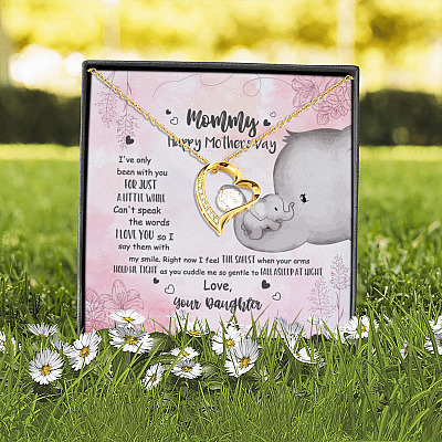 Alternative view of Mommy Happy Mother's Day I've Only Been With You A Little While Forever Love Necklace