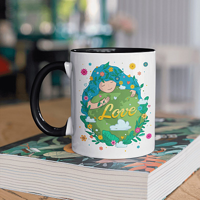 Alternative view of Love Mother Earth Accent Mug