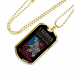 I Served I Sacrificed I Regret Nothing I'm US Veteran Dog Tag Pendant Necklace