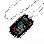 I Served I Sacrificed I Regret Nothing I'm US Veteran Dog Tag Pendant Necklace