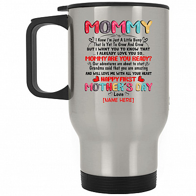 14 oz. Silver Travel Mug