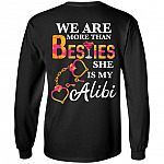 Bestie Hoodie, Black, Long Sleeve