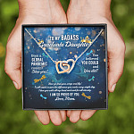 Dragonfly to My Badass Graduate Daughter Even a Global Pandemic Couldn't Stop You Interlocking Hearts Pendant Necklace