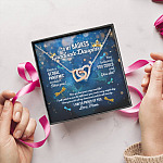 Dragonfly to My Badass Graduate Daughter Even a Global Pandemic Couldn't Stop You Interlocking Hearts Pendant Necklace