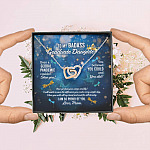 Dragonfly to My Badass Graduate Daughter Even a Global Pandemic Couldn't Stop You Interlocking Hearts Pendant Necklace