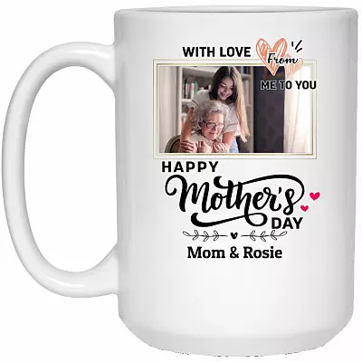 15 oz. White Mug