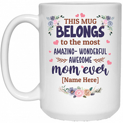 15 oz. White Mug