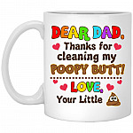 dear dad white, White, 11 oz. White Mug