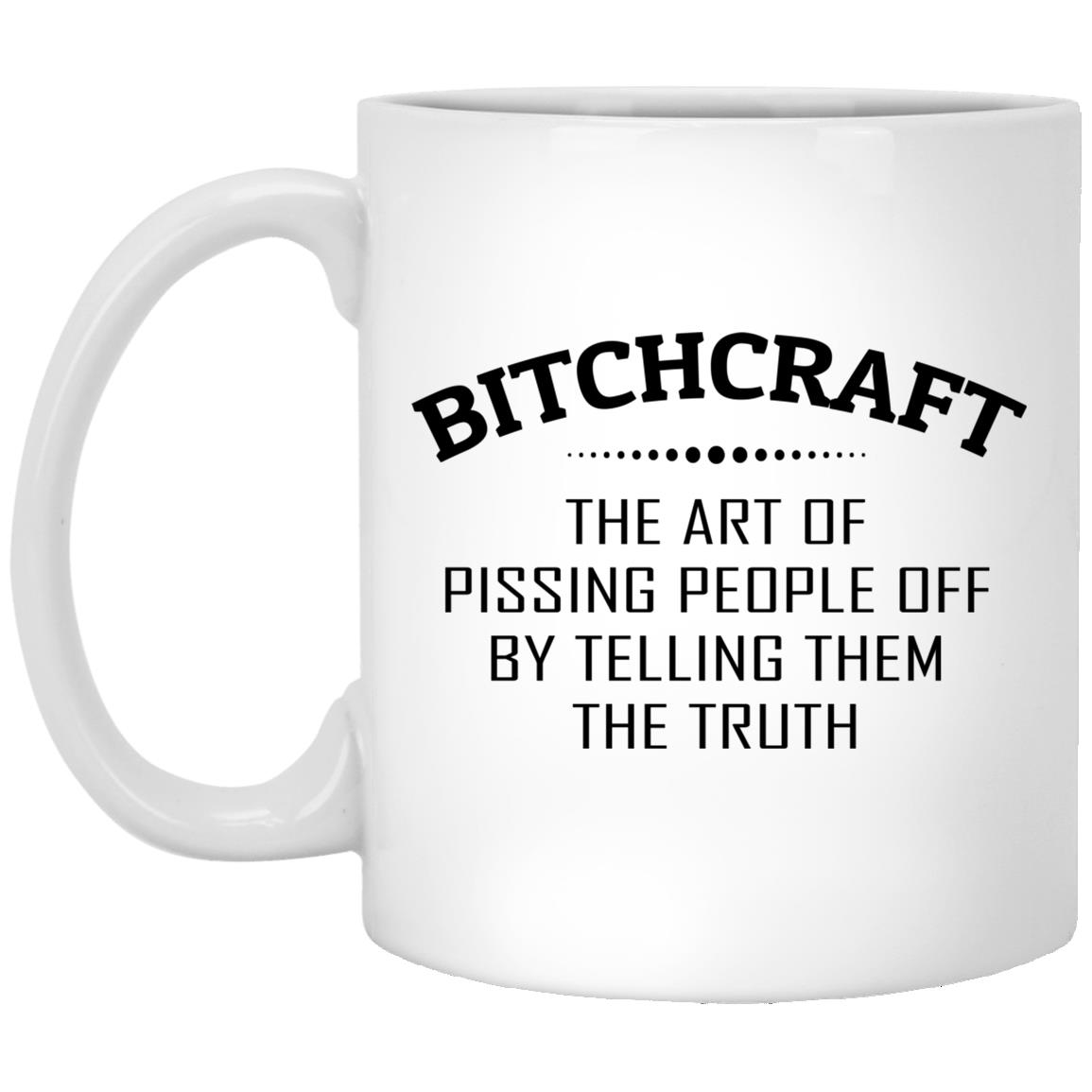 Bitchcraft Mug, White, 11 oz. White Mug