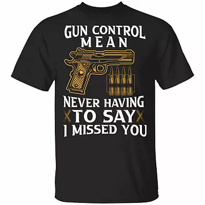 1N.Gun Control Means (3), Black, Unisex T-Shirt