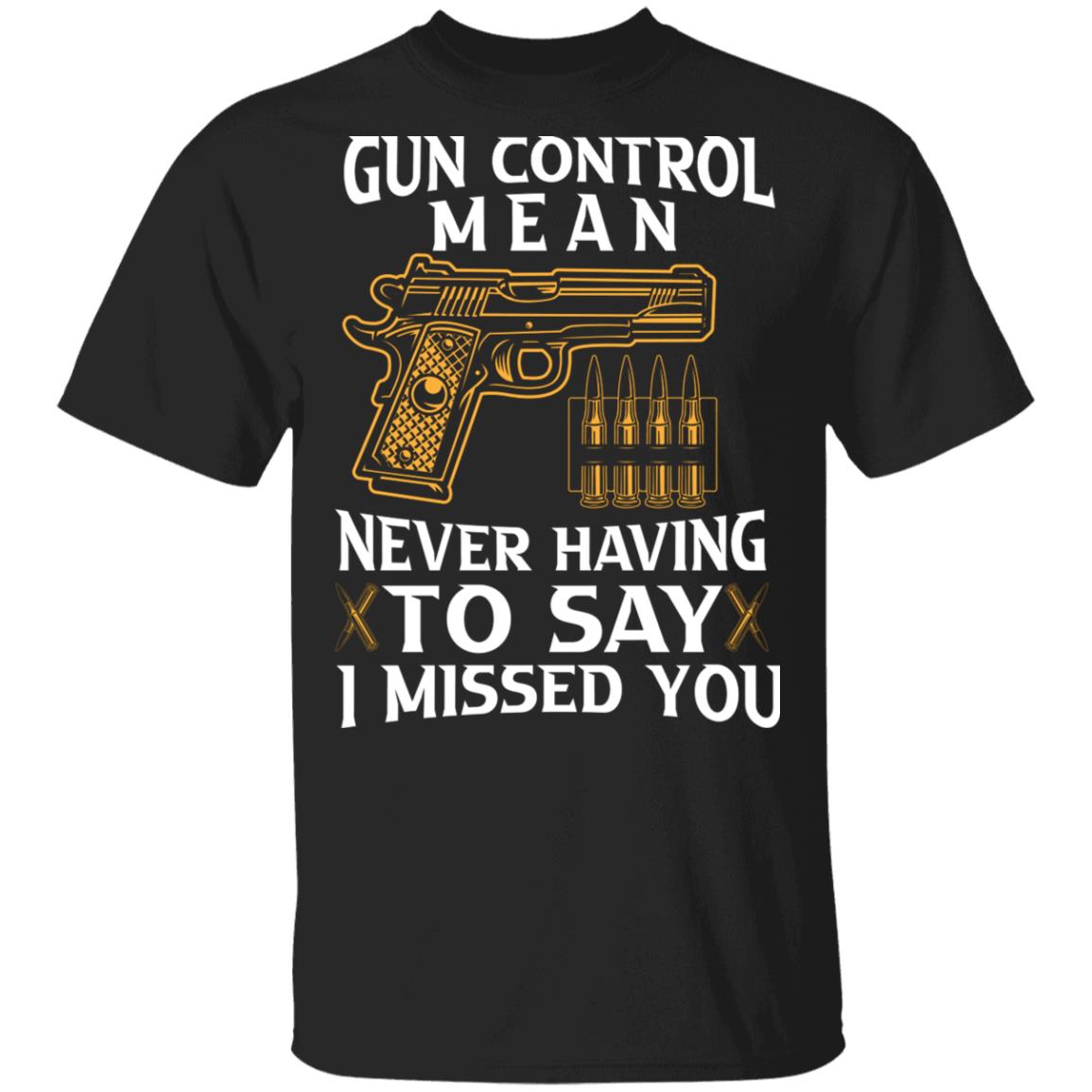 1N.Gun Control Means (3), Black, Unisex T-Shirt