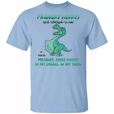 Prangry Saurus T, Light Blue, Unisex T-Shirt